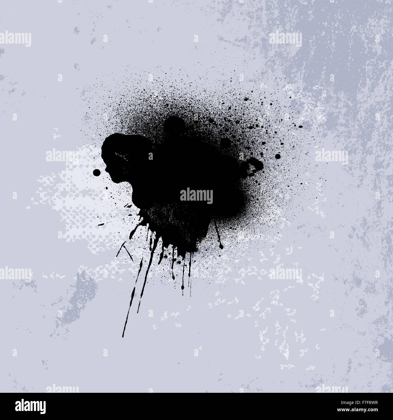 Grunge background with detailed ink splat Stock Photo