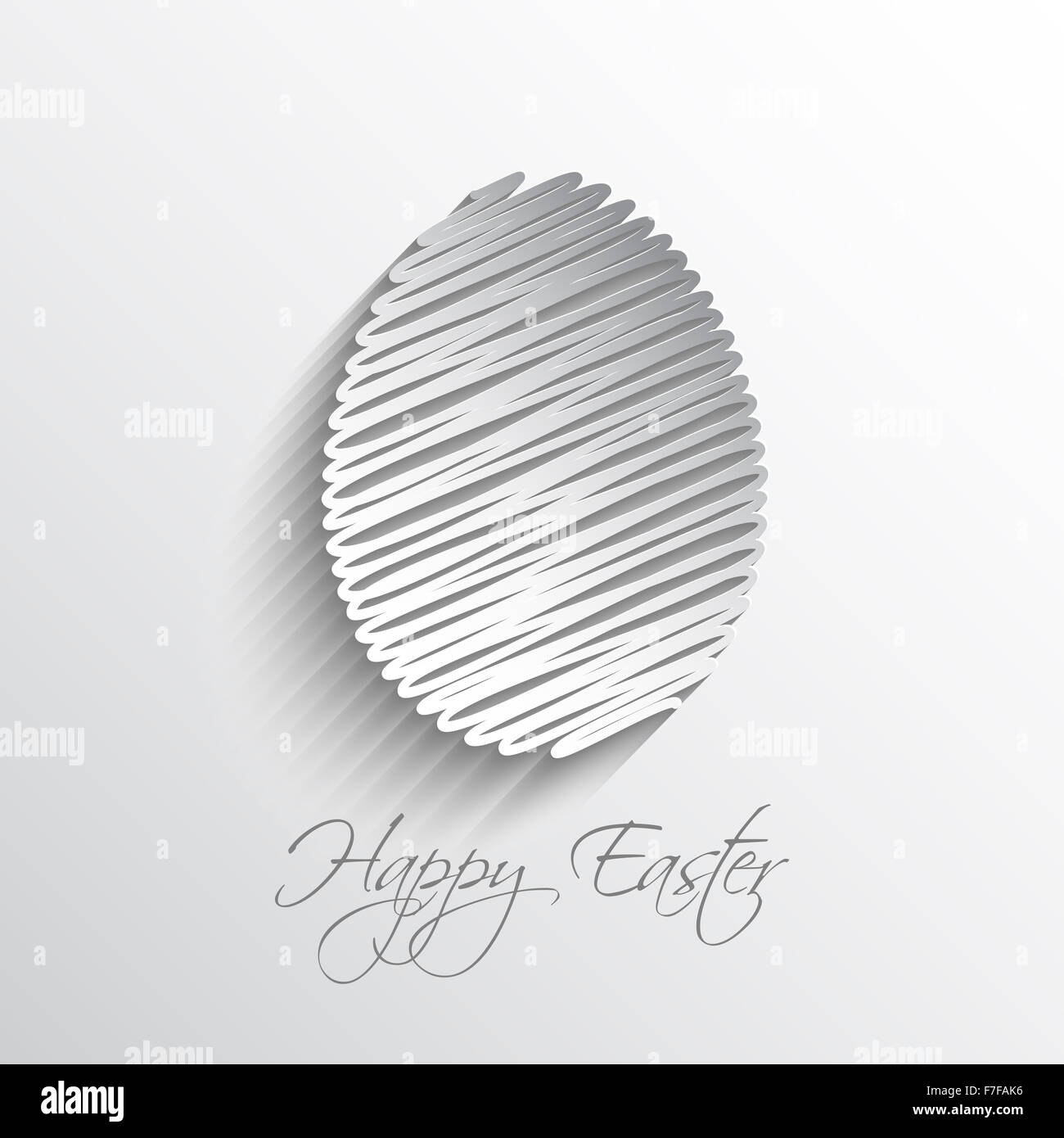 Easter background with scribble design Stock Photo