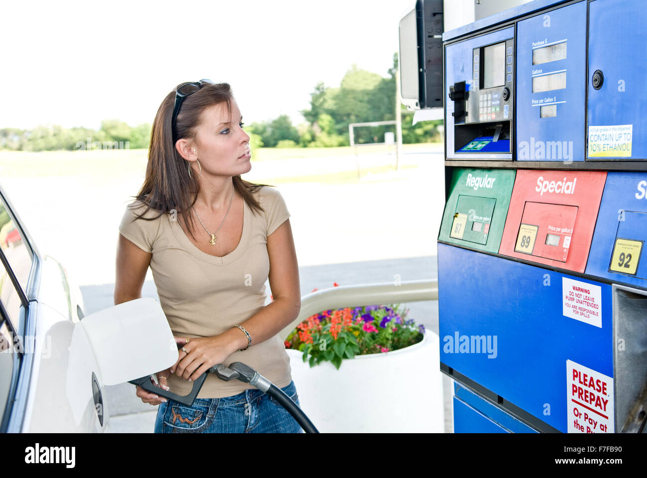 Another Expensive Gasoline Purchase Stock Photo
