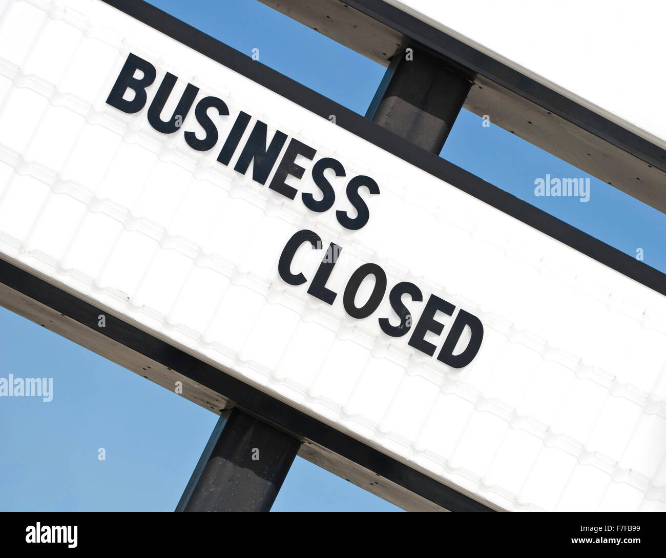 Another Out of Business Sign Stock Photo