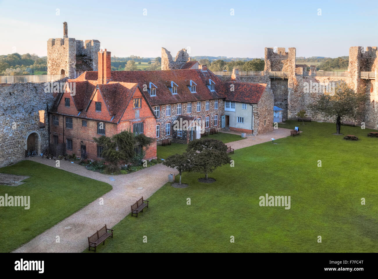 Framlingham Castle, Framlingham, Suffolk, England, UK Stock Photo