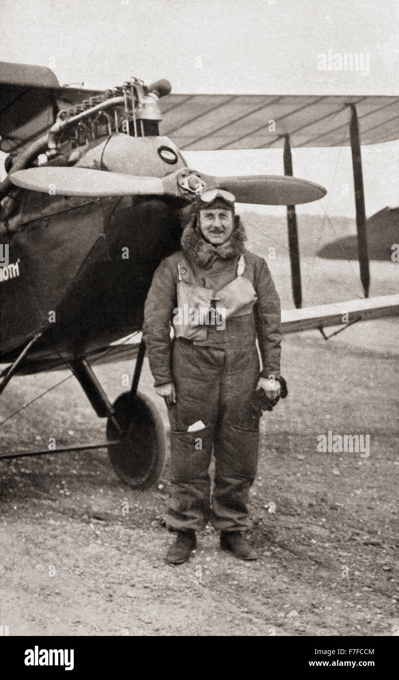 Sir Alan John Cobham, 1894 – 1973.  English aviation pioneer. Stock Photo