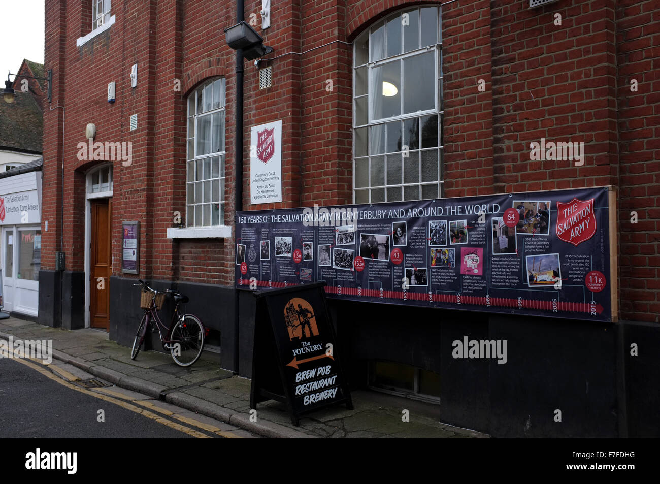 the salvation army in white horse lane in the city of canterbury kent