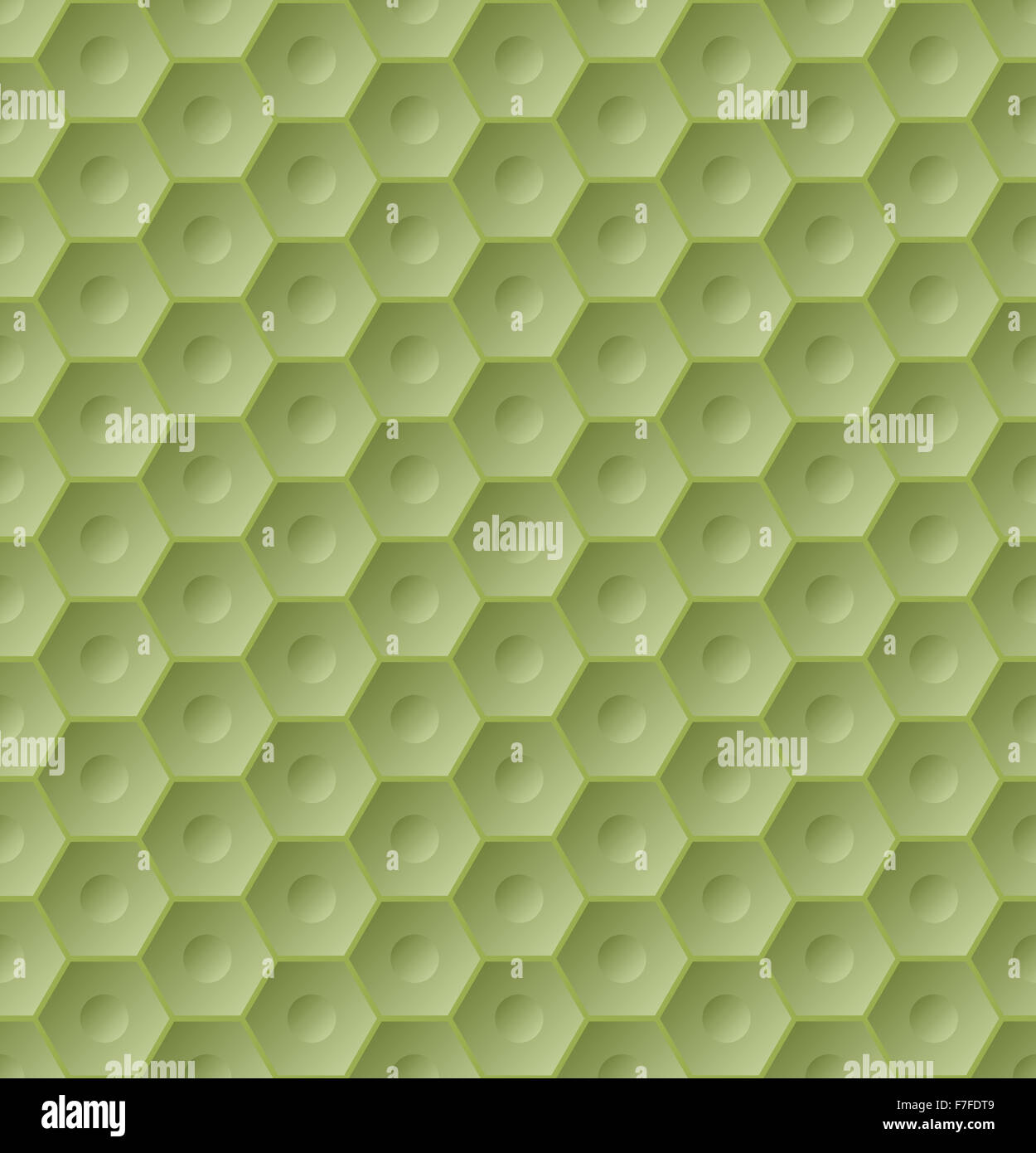 Seamless green hexagon pattern background with 3d effect Stock Photo ...