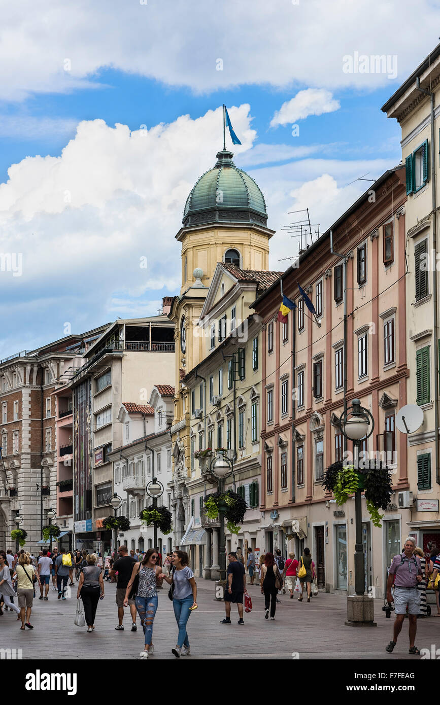 Clock Tower, Rijeka, Croatia Stock Photo