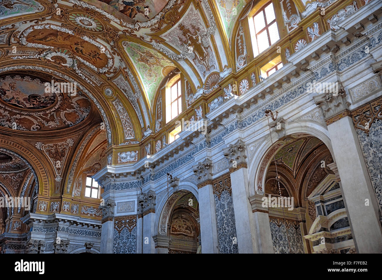 The church interior of Santa Maria Assunta, known as I Gesuiti Stock ...