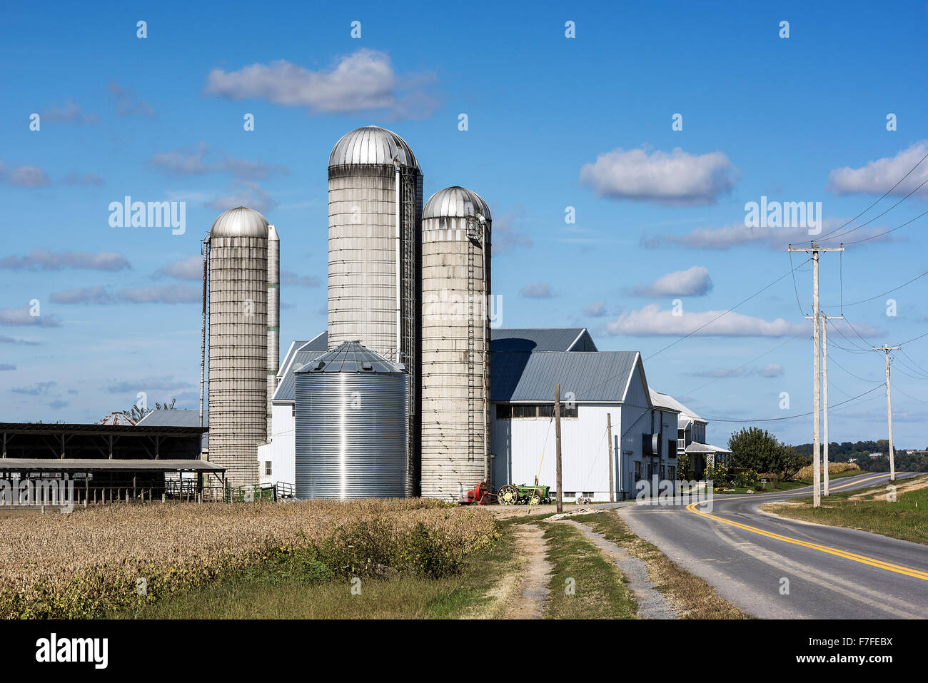 Farm, East Petersburg, Lancaster, Pennsylvania, USA Stock Photo