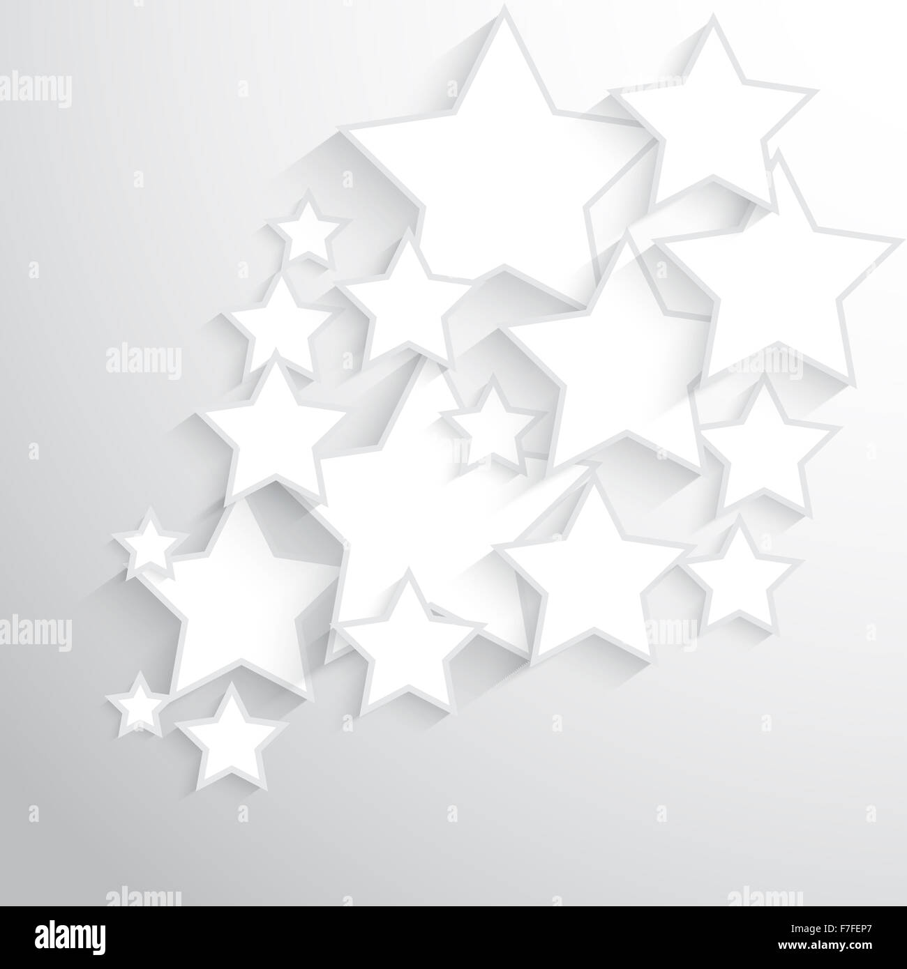 Background with 3D stars design Stock Photo