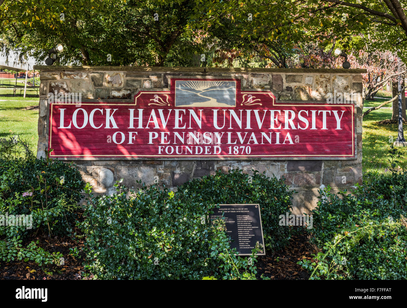 Lock Haven University, Lock Haven, Pennsylvania, USA Stock Photo