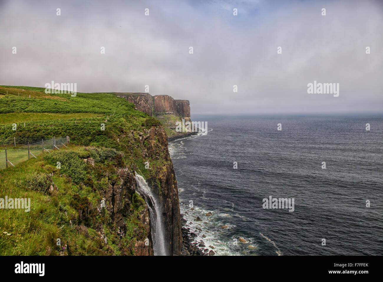 Waterfall at Kilt Rock , the Isle of Skye, Scotland Stock Photo - Alamy