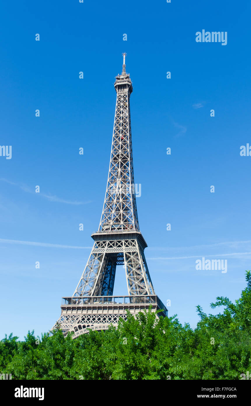 Eiffel tower isolated on the white Stock Photo - Alamy