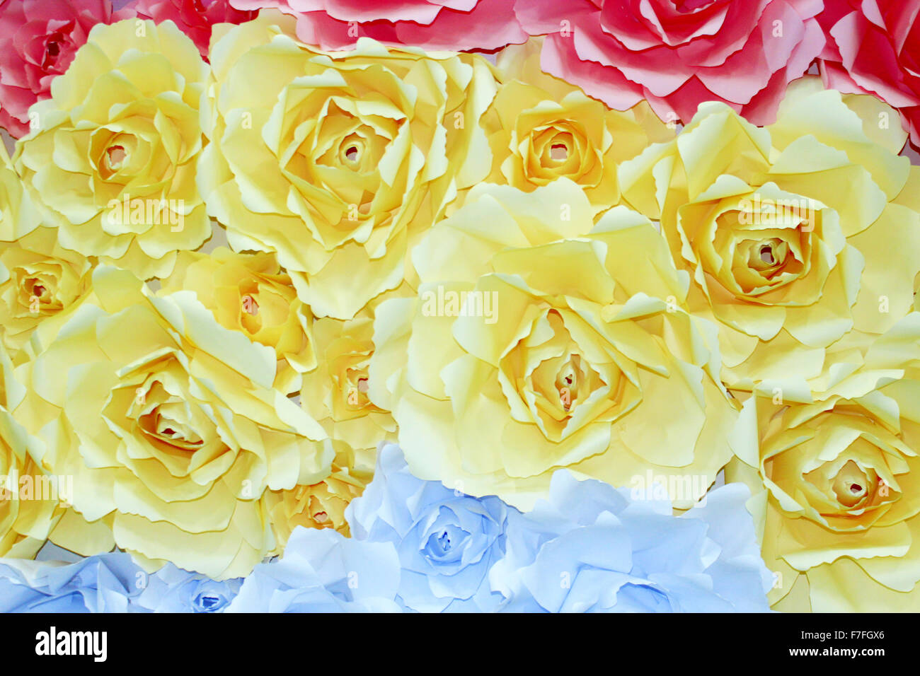 beautiful flowers of roses made from paper Stock Photo - Alamy