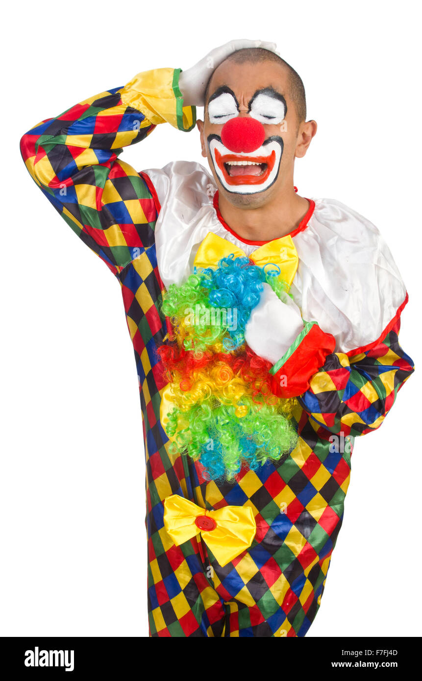 Фотограф клоун. Два клоуна. Клоун с рупором. Кобяков кричит от клоуна. Орущий клоун.