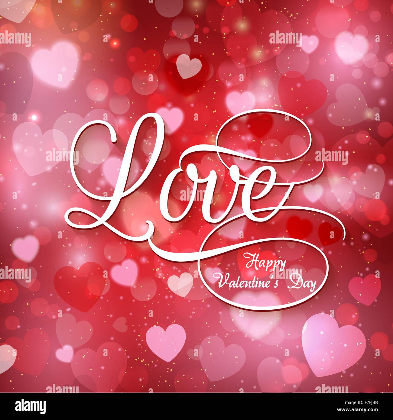 Decorative hearts background for Valentine's Day Stock Photo - Alamy