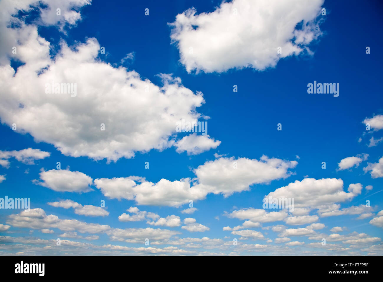 Beautiful view of blue sky with white clouds Stock Photo - Alamy