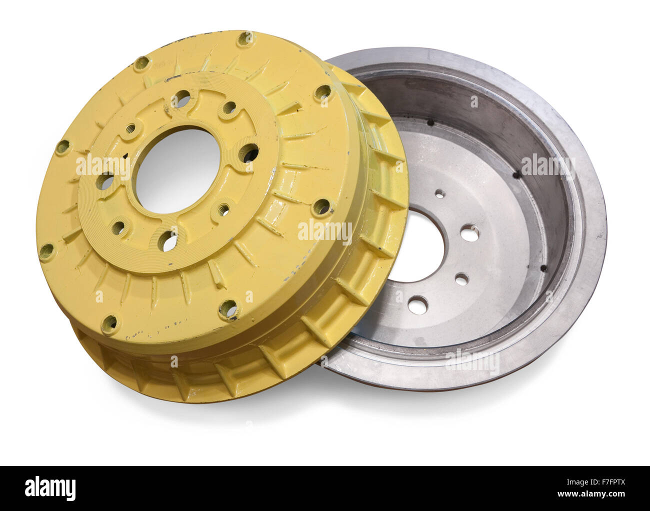 Car brake wheel. Isolated on white with clipping path Stock Photo Alamy