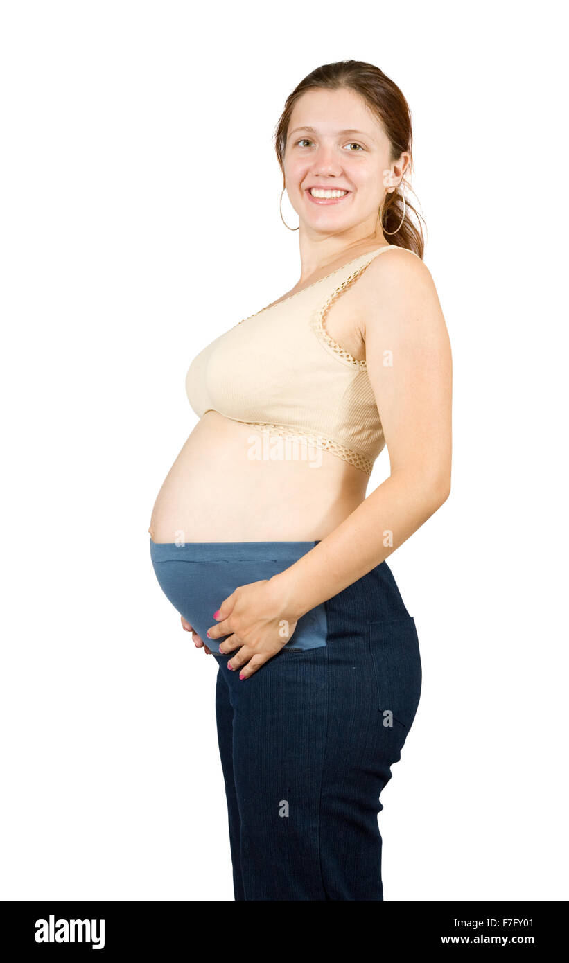 8 months pregnant hi-res stock photography and images - Alamy