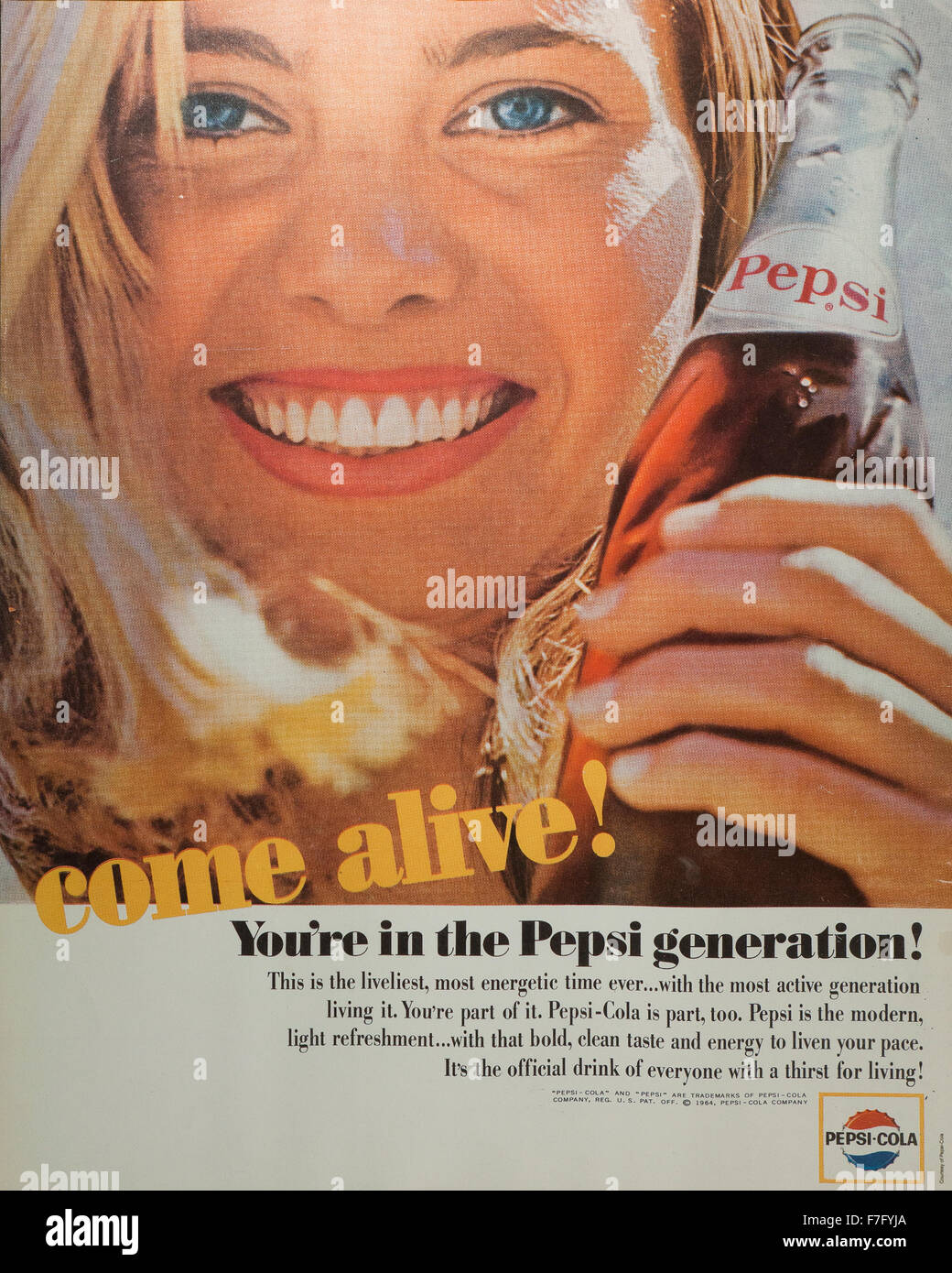 Pepsi ad "Come Alive You're in the Pepsi Generation ...