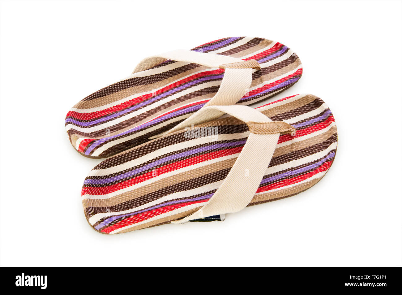 Summer shoes isolated on the white background Stock Photo - Alamy