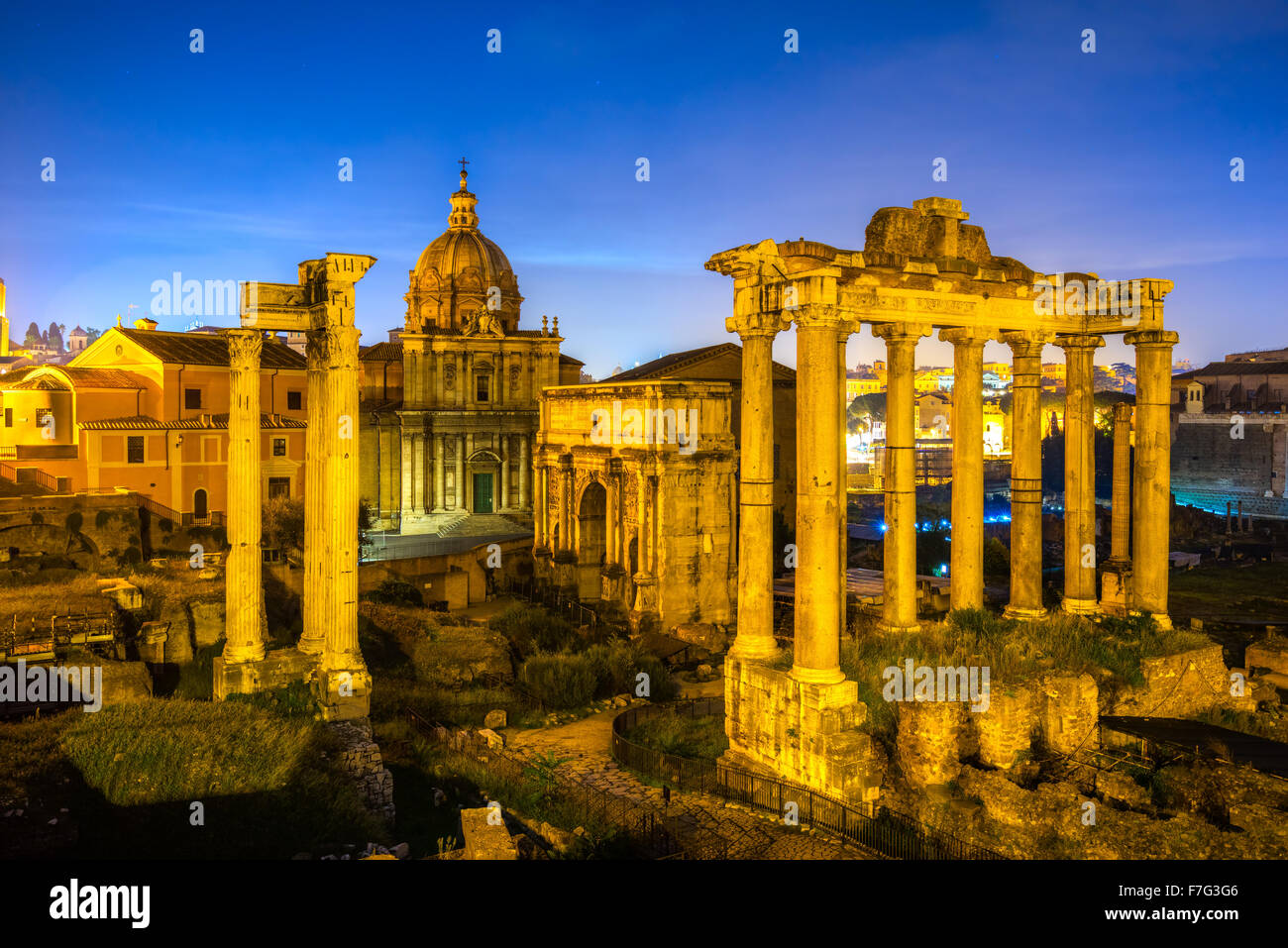Rome forum romanum st hi-res stock photography and images - Alamy