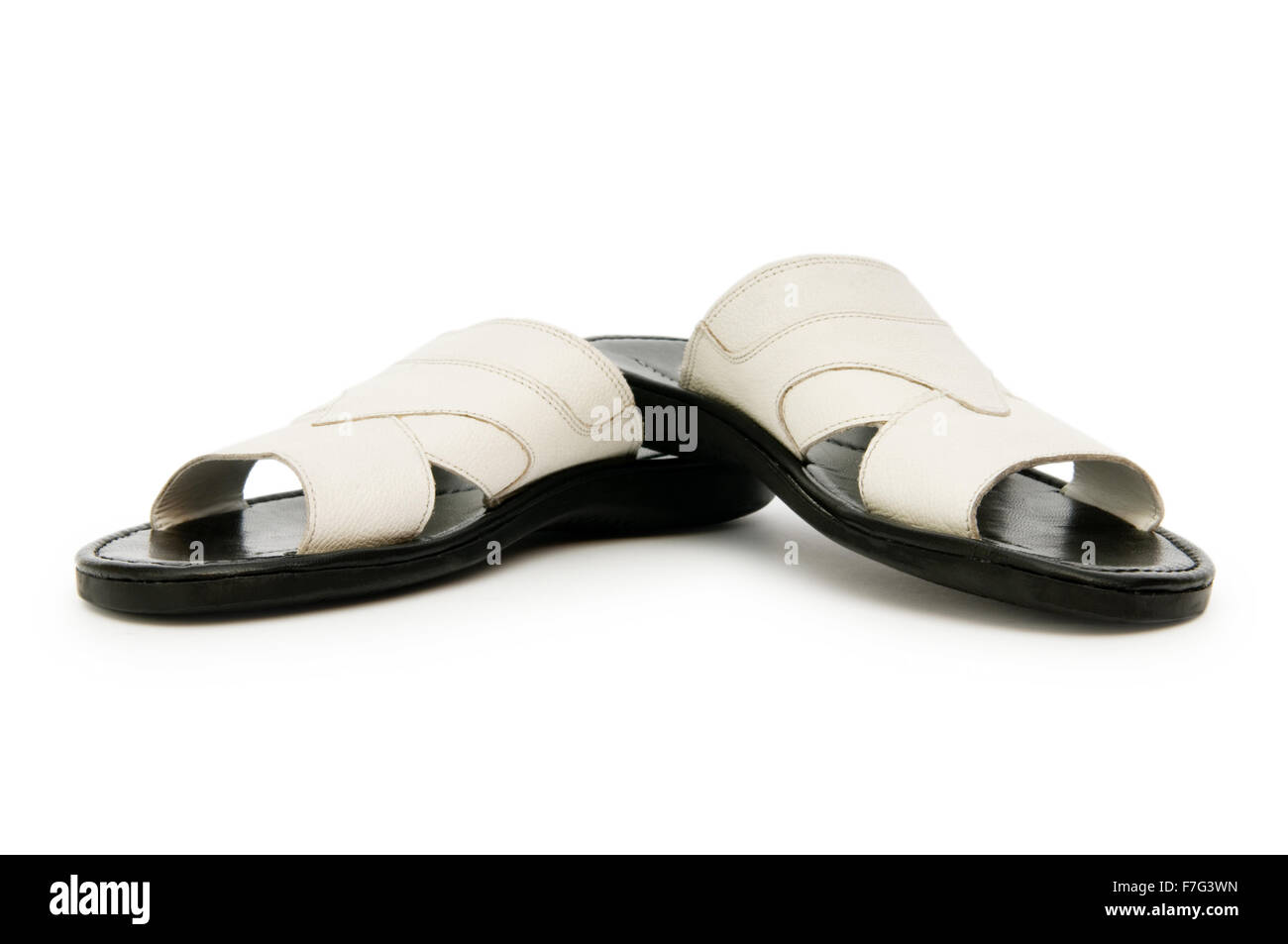 Summer shoes isolated on the white background Stock Photo - Alamy