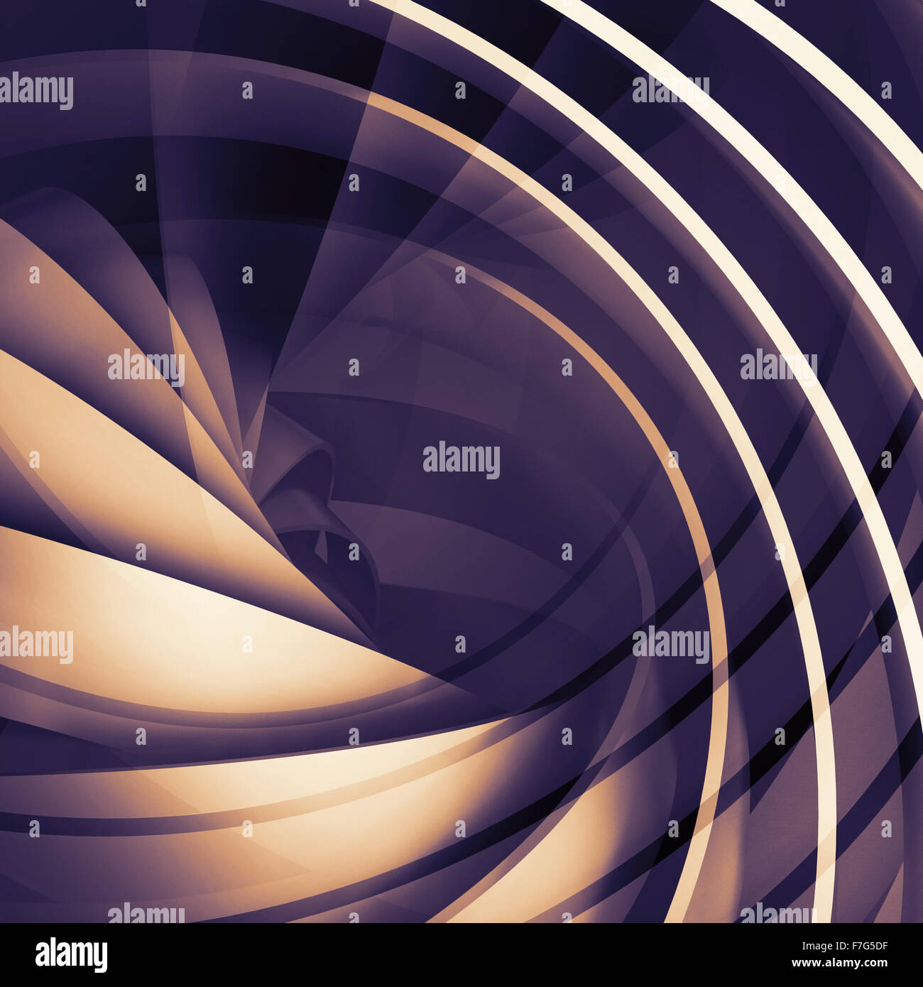 Abstract square dark digital background, 3d spiral structure Stock ...