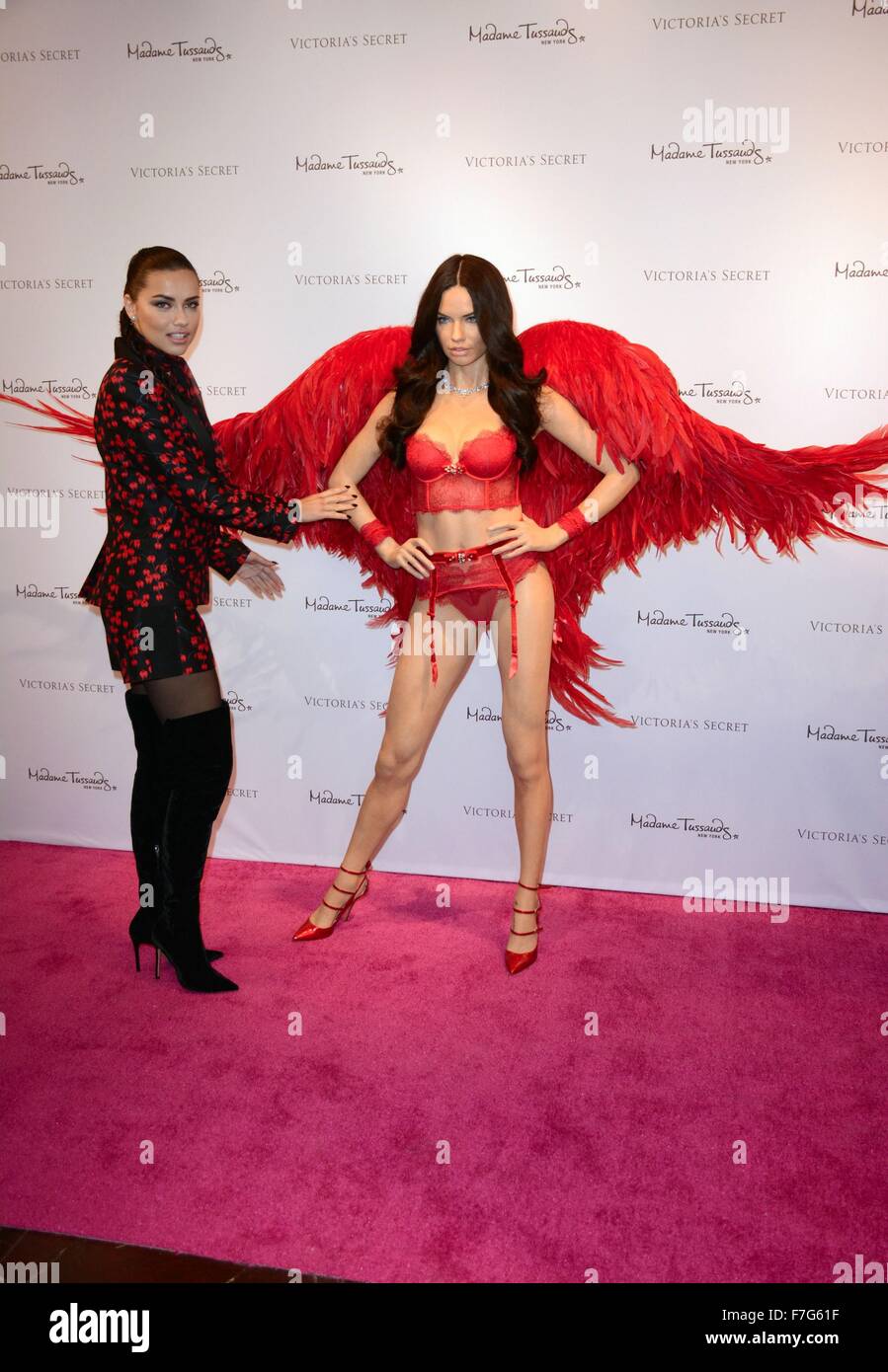 New York, NY, USA. 30th Nov, 2015. Adriana Lima at a public appearance for Madame Tussauds Unveils Wax Figure of Adriana Lima, Victoria's Secret Herald Square, New York, NY November 30, 2015. © Derek Storm/Everett Collection/Alamy Live News Stock Photo
