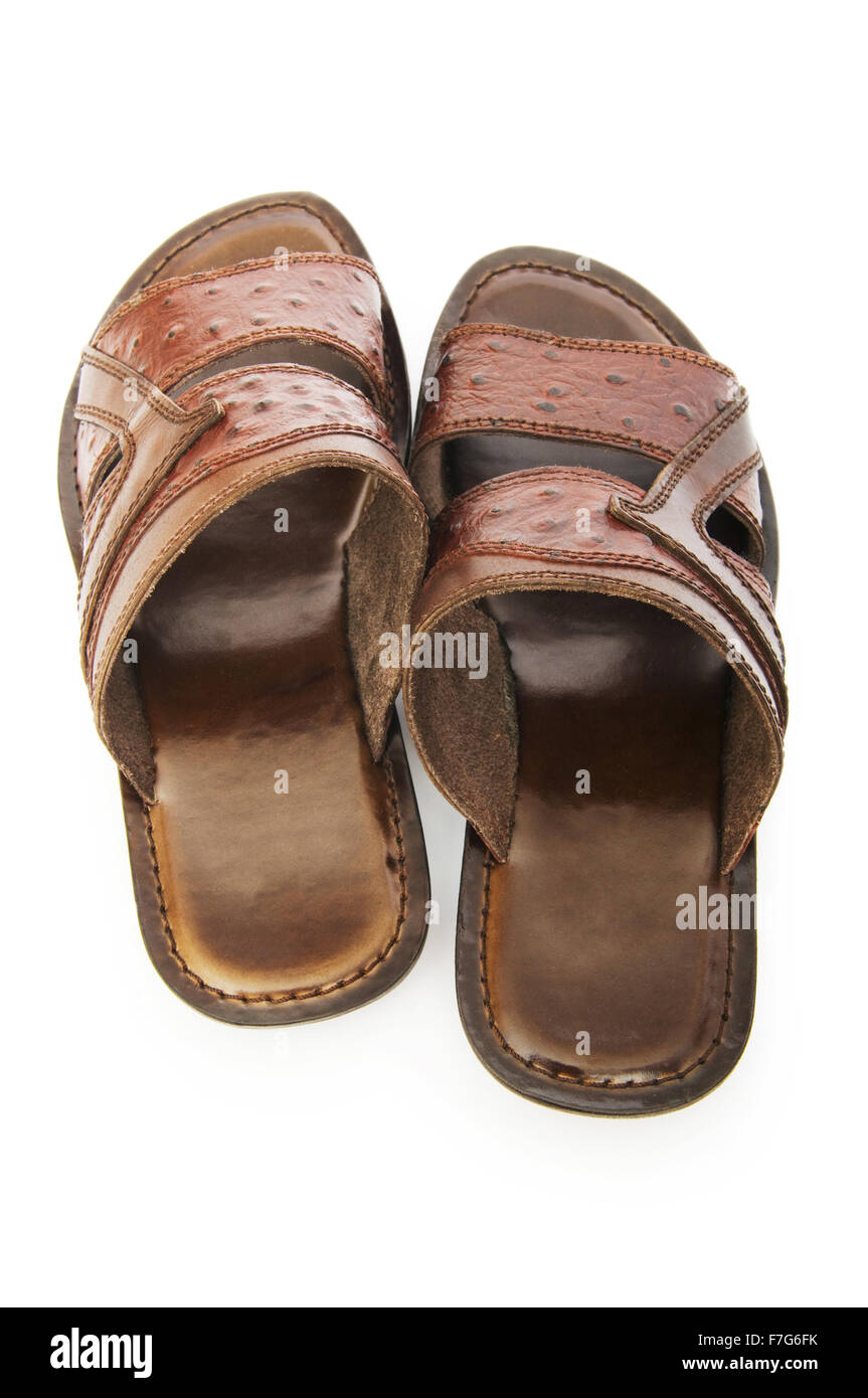 Summer shoes isolated on the white background Stock Photo - Alamy