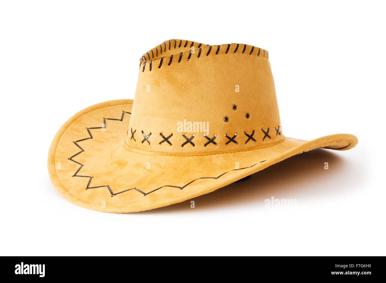 Cowboy hat isolated on the white background Stock Photo - Alamy