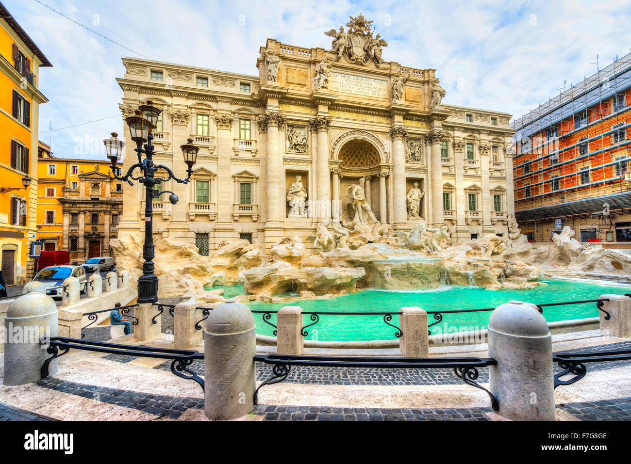 Rome, Trevi Fountain. Italy. Stock Photo