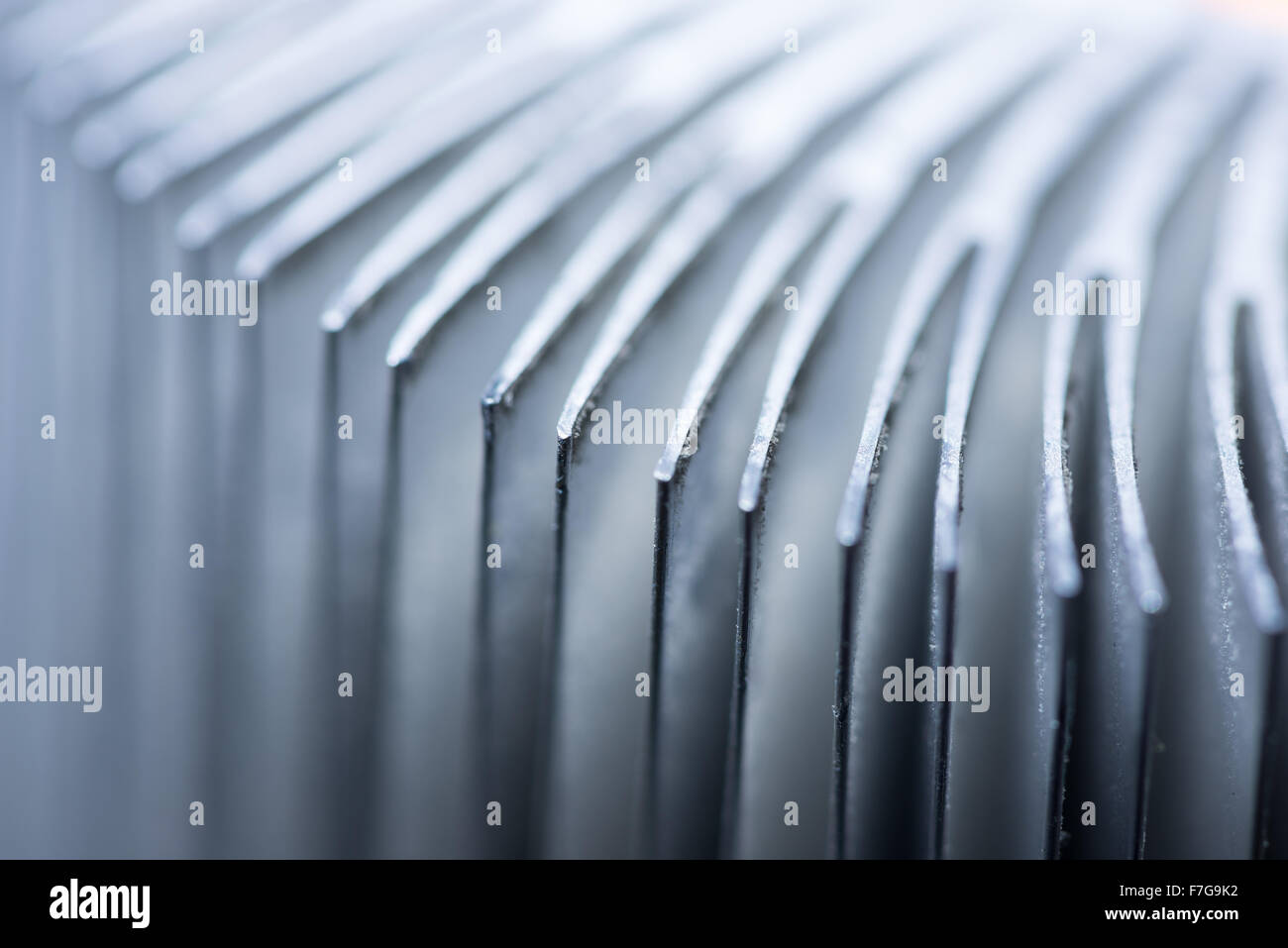 aluminum heat sink of super conductor high speed chip preventing overheating burning conducting radiation heating cooling pc Stock Photo