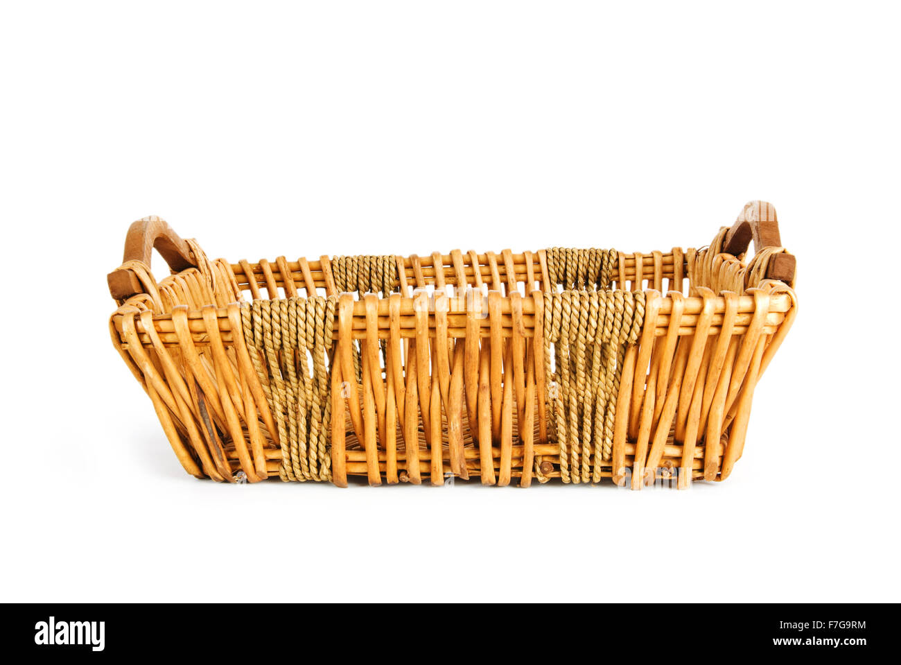 Big basket isolated on the white background Stock Photo Alamy