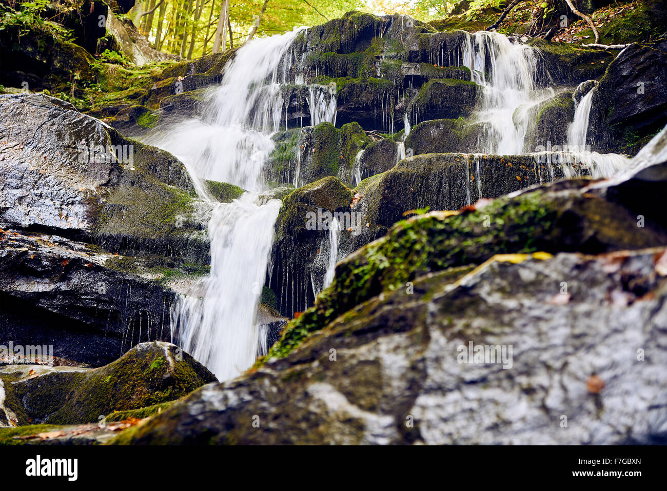 High waterfall among rocks hi-res stock photography and images - Alamy