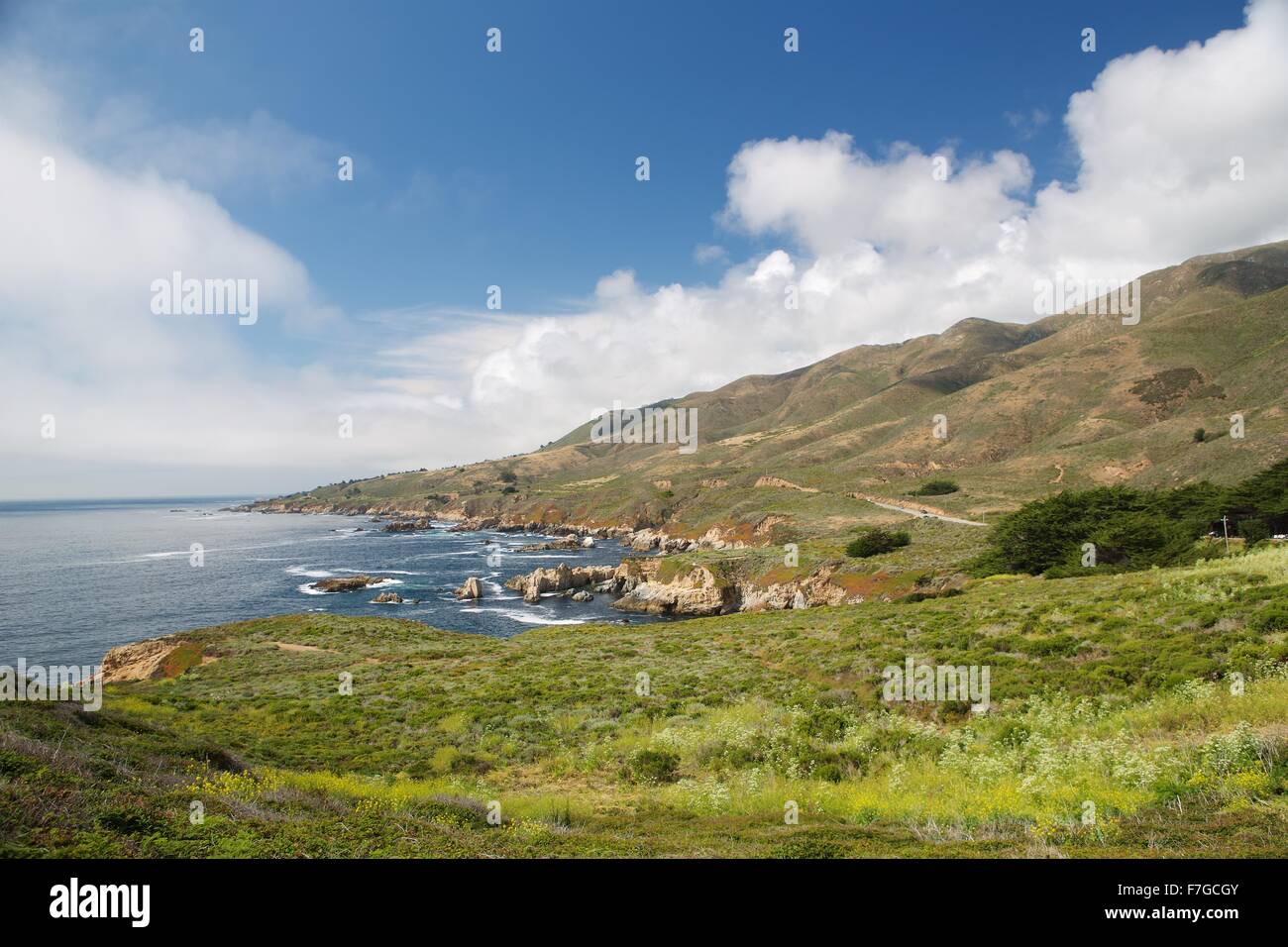 Big Sur on the Central Coast of California. Stock Photo