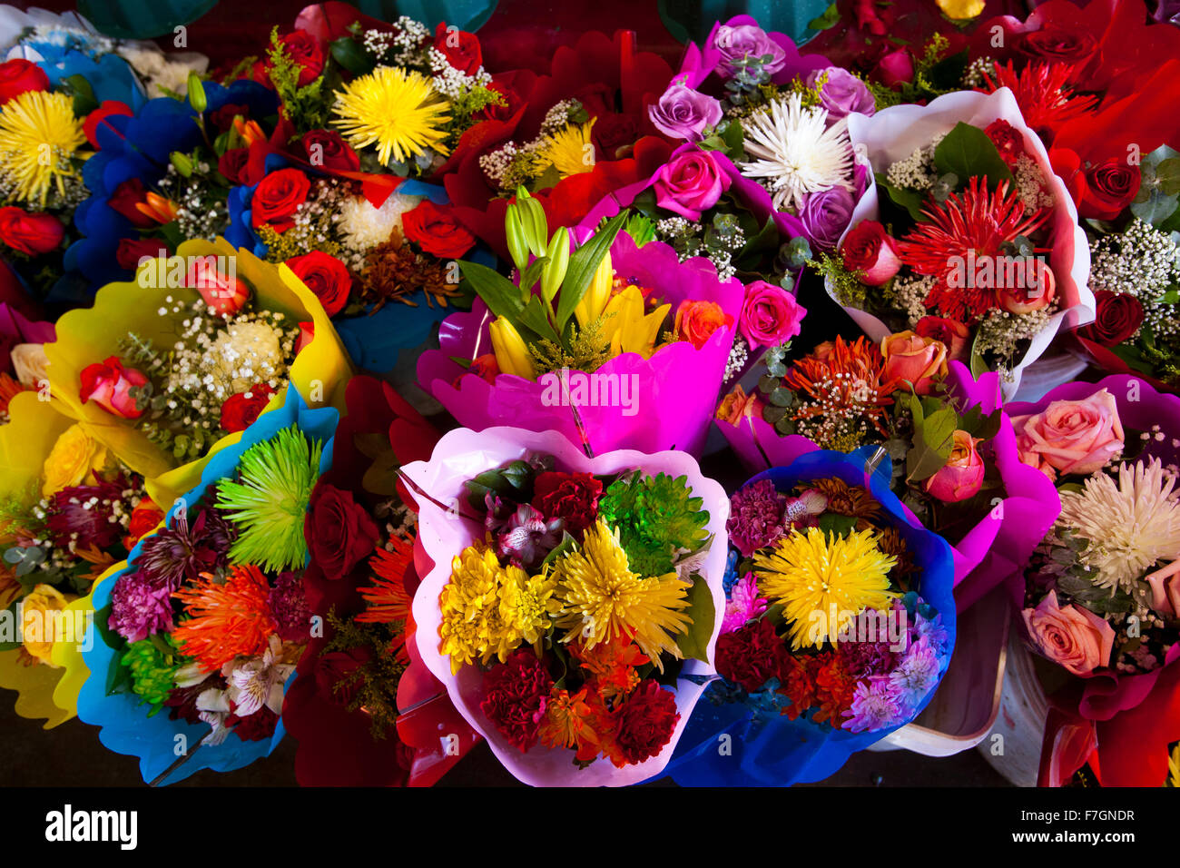 Flower District, downtown Los Angeles, California Stock Photo Alamy
