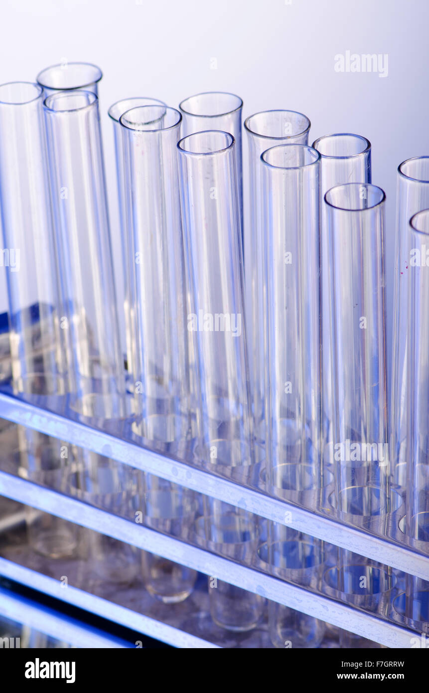 Laboratory concept with glass tubing Stock Photo Alamy