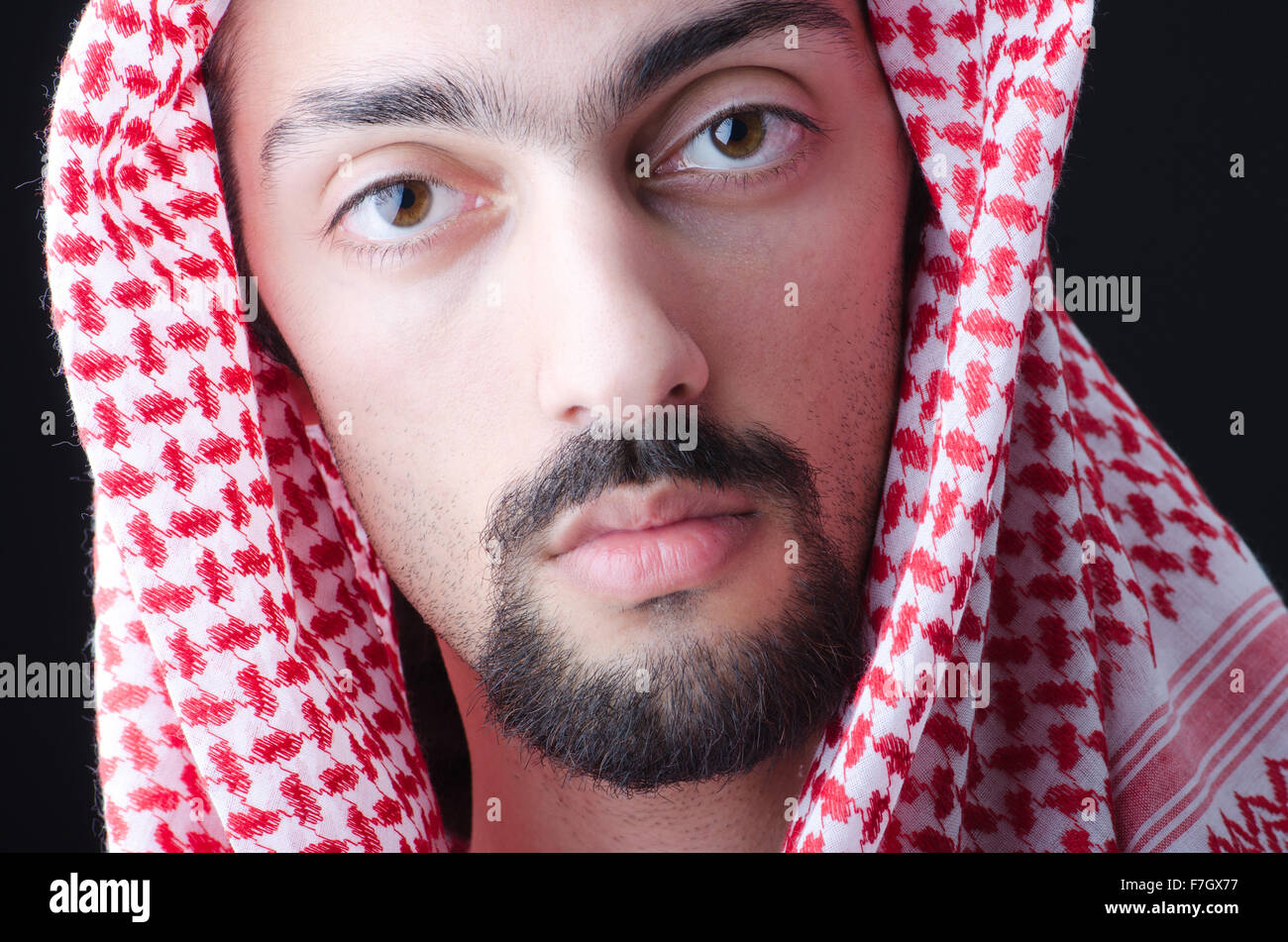 Portrait of young arab Stock Photo - Alamy