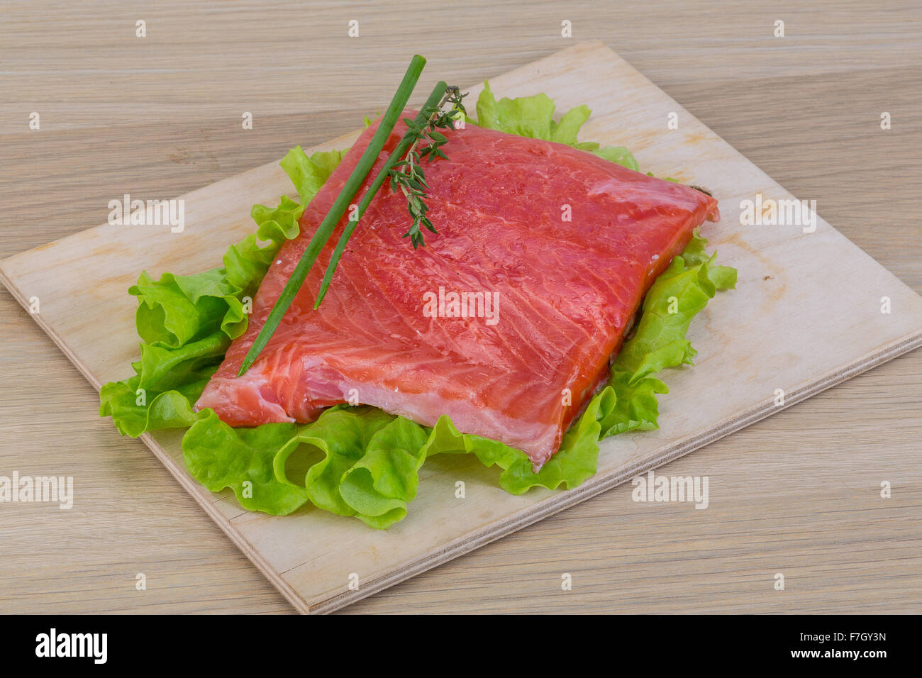 Salted Salmon fillet for sashimi and sushi Stock Photo Alamy