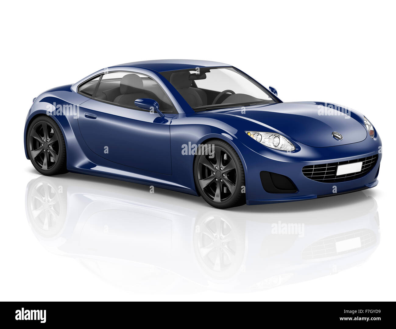 3D Sport Car Vehicle Transportation Illustration Concept Stock Photo ...