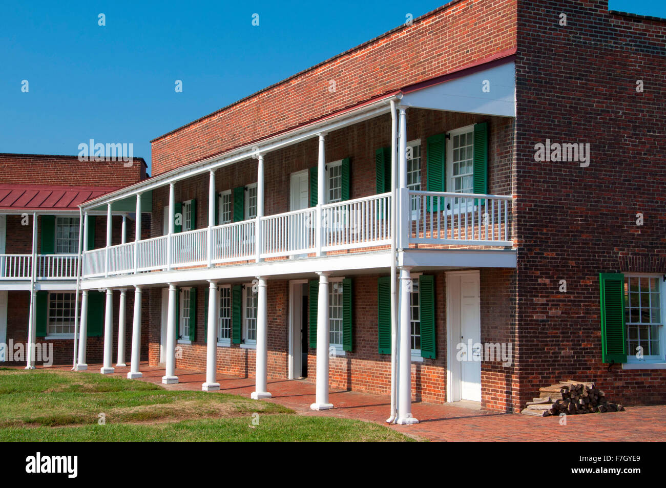 Fort barracks, Fort McHenry National Monument and Historic Shrine, Maryland Stock Photo