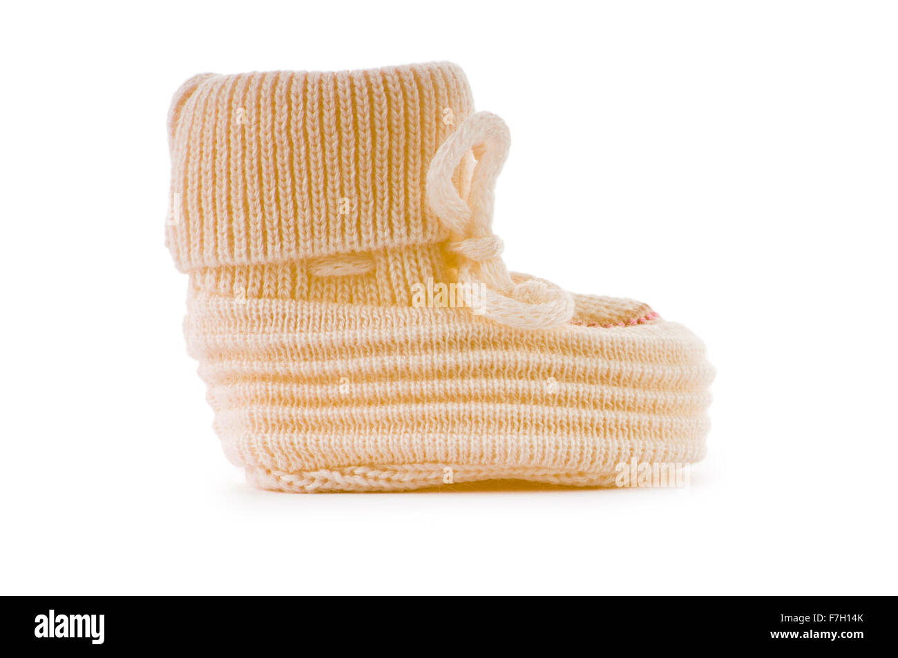 Woven baby shoes isolated on white background Stock Photo - Alamy