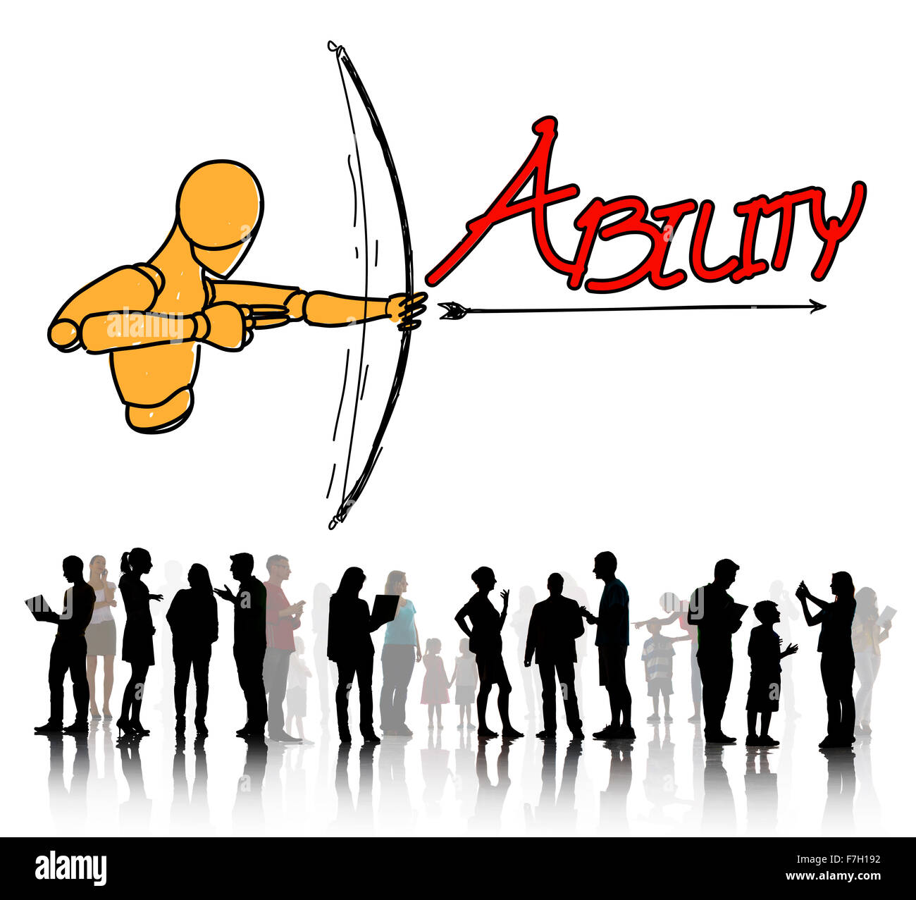 Ability Talent Strength Archery Aim Concept Stock Photo