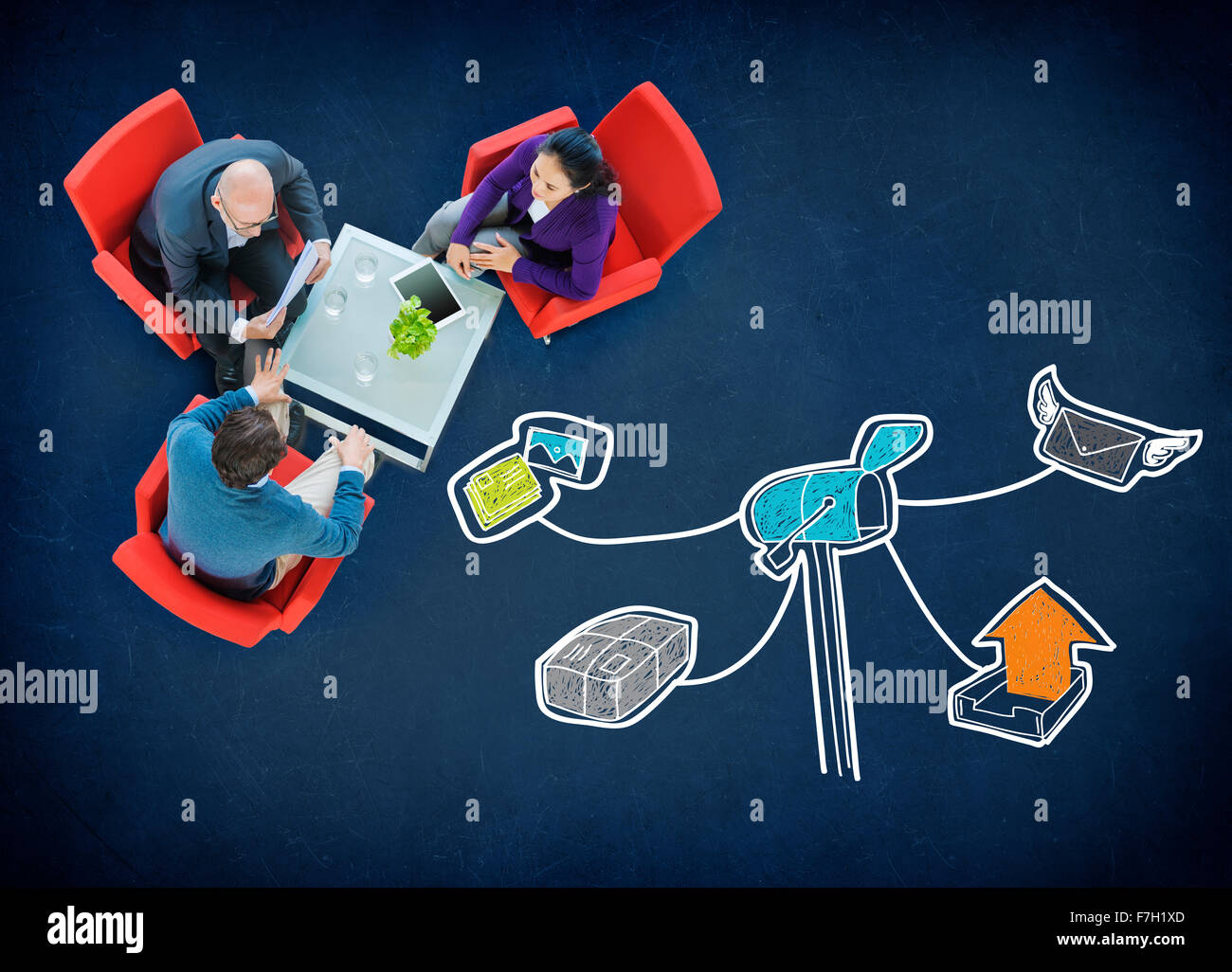 Mail Message Post Letter Drawing Concept Stock Photo Alamy