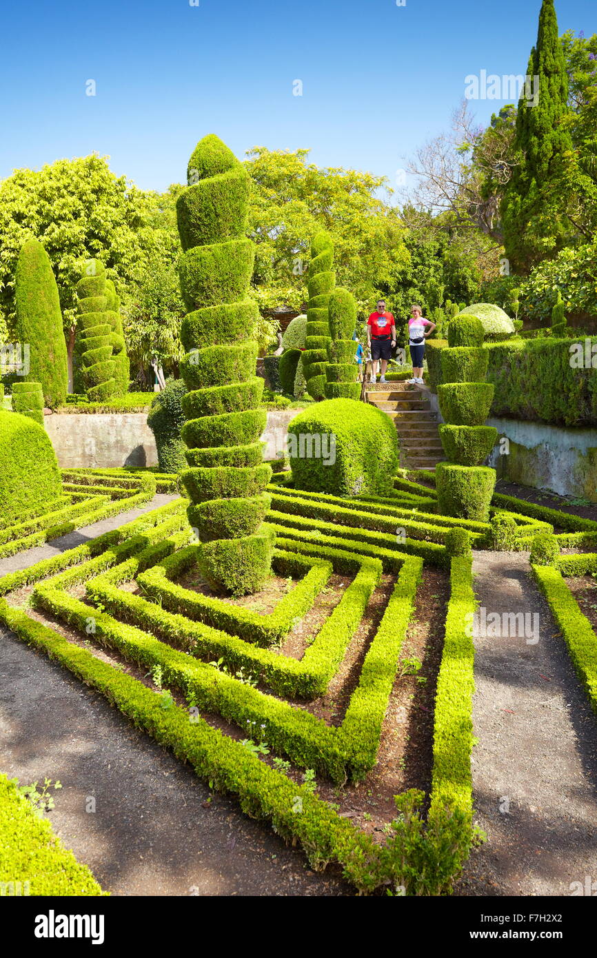 The Madeira Botanical Garden - Funchal, Madeira Island, Portugal Stock Photo