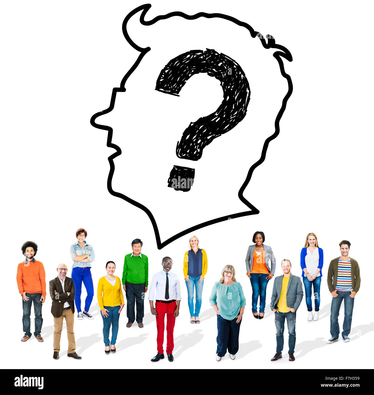 Confused Problem Question Worried Thought Concept Stock Photo Alamy