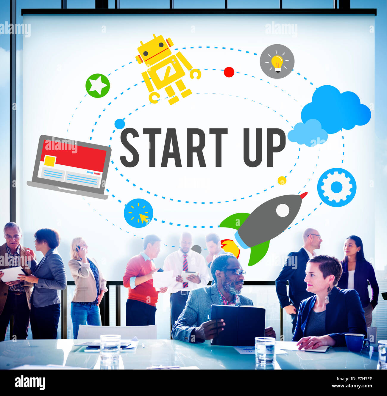 Start Up Goals Growth Success Plan Business Concept Stock Photo - Alamy