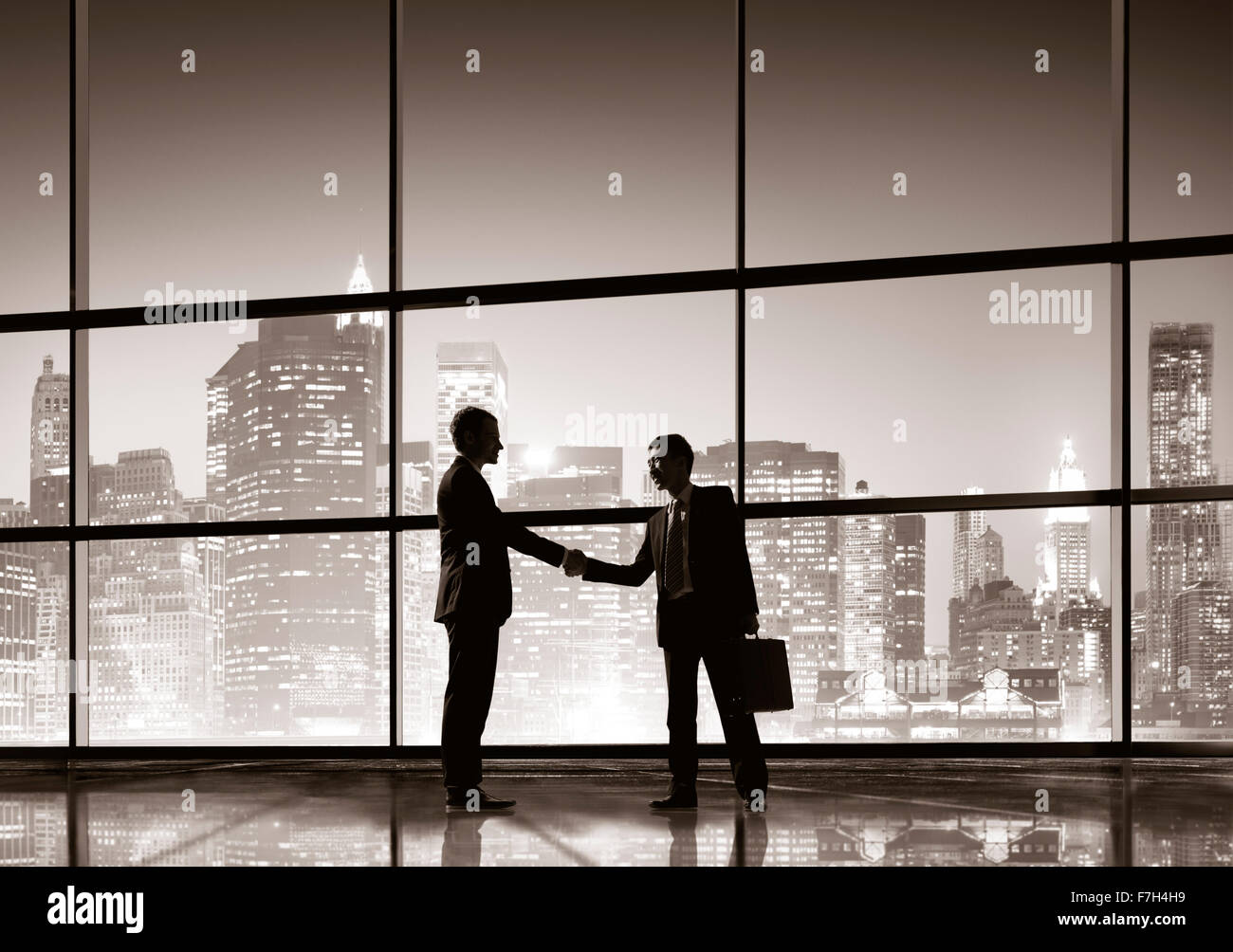 Silhouette business men hi-res stock photography and images - Alamy