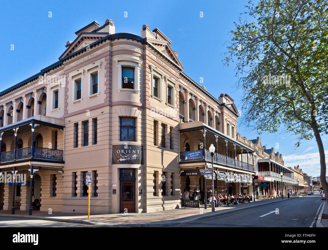 Australia, Western Australia, Fremantle, view of High Street with many