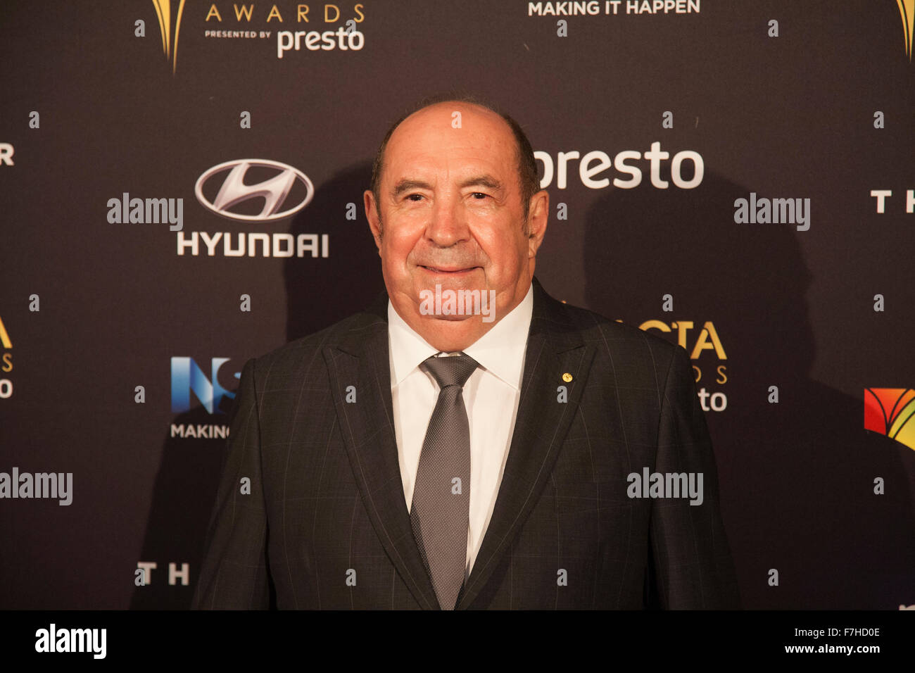 Roy Billing arrives on the red carpet ahead of the 5th AACTA Awards Industry Dinner.Sydney,Australia Stock Photo