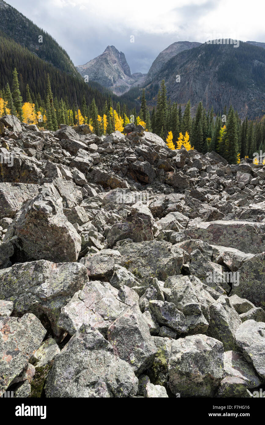 Arrow Peak in Colorado's Weminuche Wilderness. Stock Photo